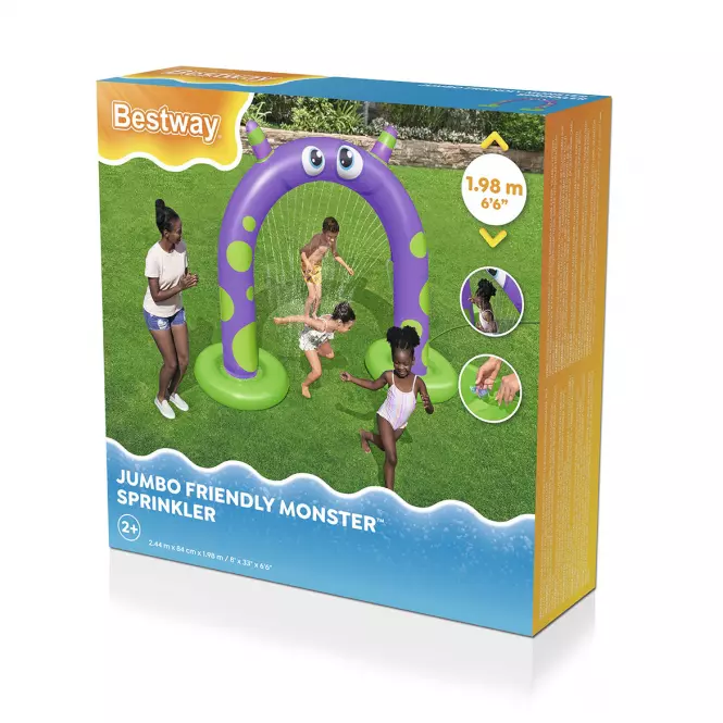 Prskalica na napuhavanje Bestway® Jumbo Friendly Monster™ dla dzieci 2,44 m x 84 cm x 1,98 m 52640