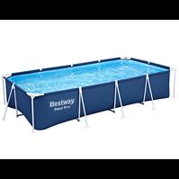 Bazen s okvirom i pumpom, Steel Pro, pravokutni, 400 x 211 x 81cm, 56424