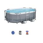 Bazen s metalnom konstrukcijom i pumpom, Power Steel, ovalni, 305 x 200 x 84 cm, 5614A