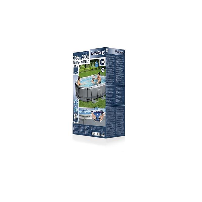 Bazen s metalnom konstrukcijom i pumpom, Power Steel, ovalni, 305 x 200 x 84 cm, 5614A