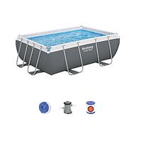 Bazen s metalnom konstrukcijom i pumpom, Power Steel, pravokutni, 282 x 196 x 84 cm, 56629