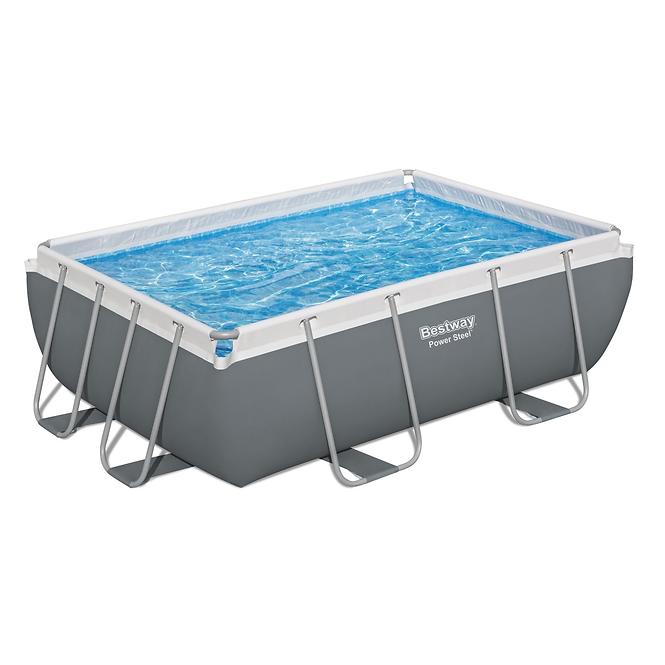 Bazen s metalnom konstrukcijom i pumpom, Power Steel, pravokutni, 282 x 196 x 84 cm, 56629