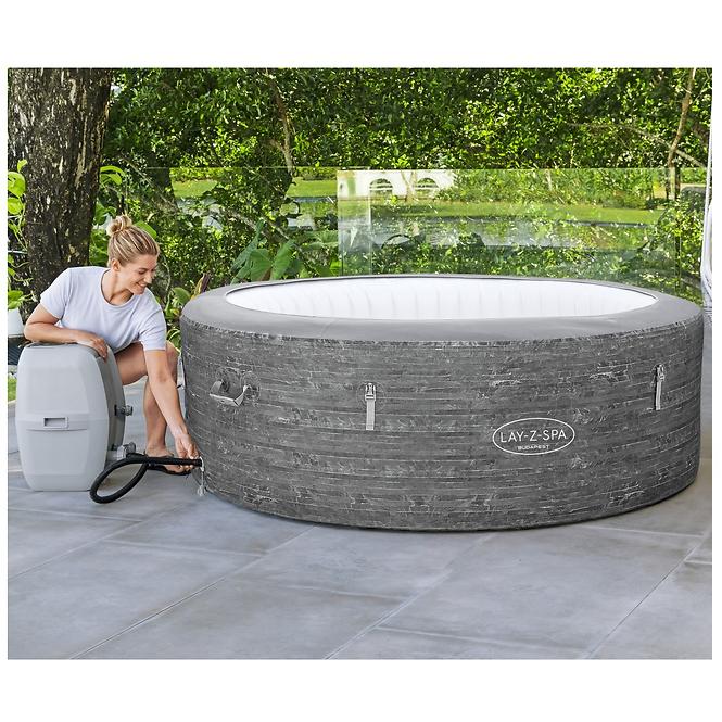 Vrtni jacuzzi s hidromasažom 1,96x0,66 m Budapest 60179 EnergySense Smart AirJet™ BESTWAY