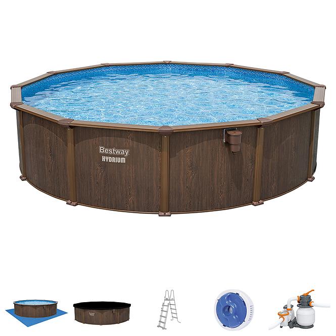 Bestway montažni čelični bazen Hydrium s pumpom, okrugli, 549 x 132 cm, 561CS