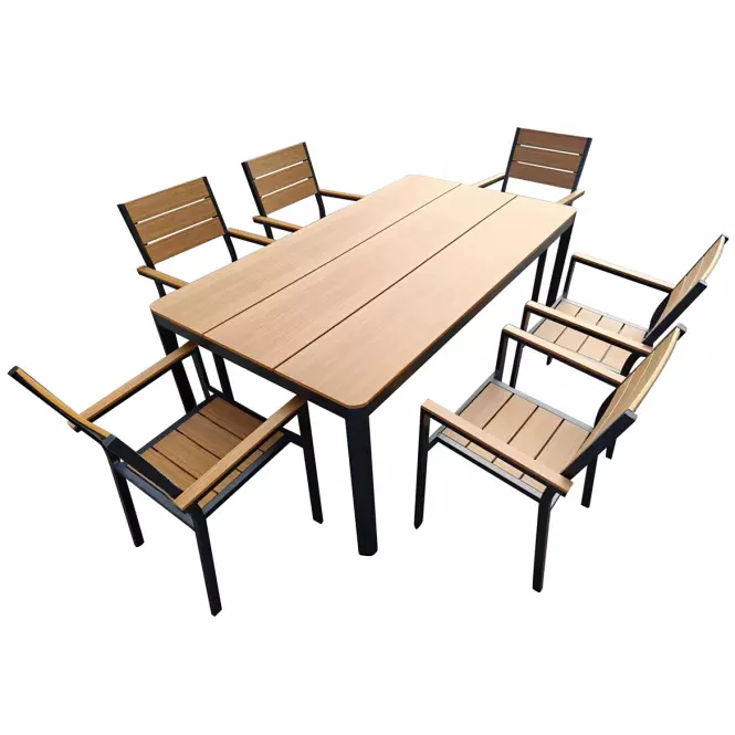 Aluminijska stolica smeđa