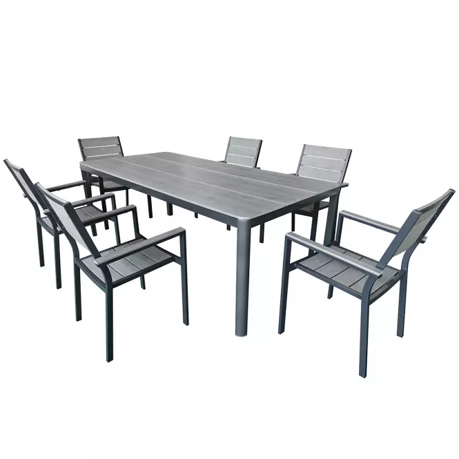 Aluminijska stolica siva