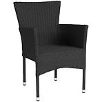Vrtna stolica Rana od umjetnog ratana, crna