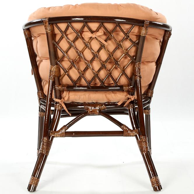 Vrtna stolica Bahama od ratana smeđa/cappucino