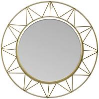 Viseće ogledalo Monero  promjer 44 cm zlatno