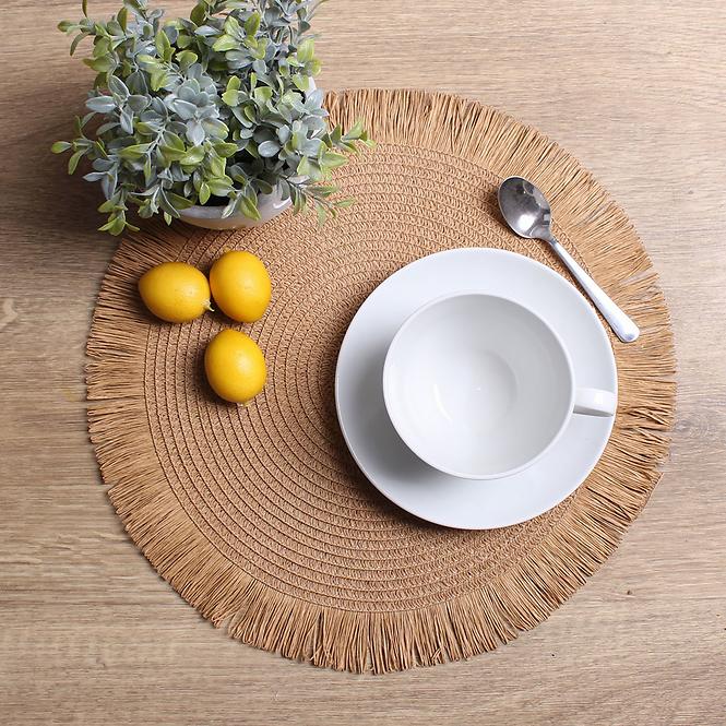 Podloga Havana  promjer 38 cm natur smeđa