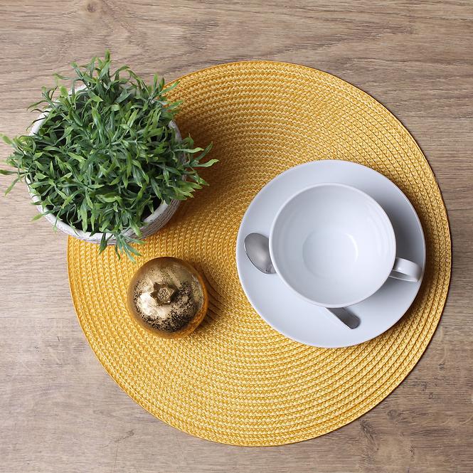 Podloga Splot  promjer 38 cm boja senfa