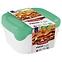 Set od 3 posude za hranu kvadratne 0.8l fresh&go 249416,2