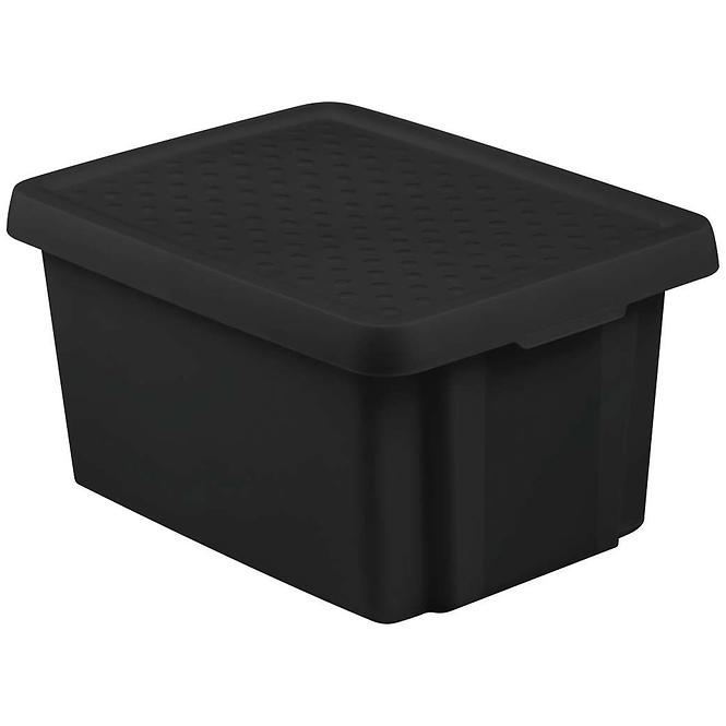 Plastična kutija s poklopcem 16l crna