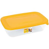Posuda za hranu pravokutna fresh&go 182294 žuta/prozirna