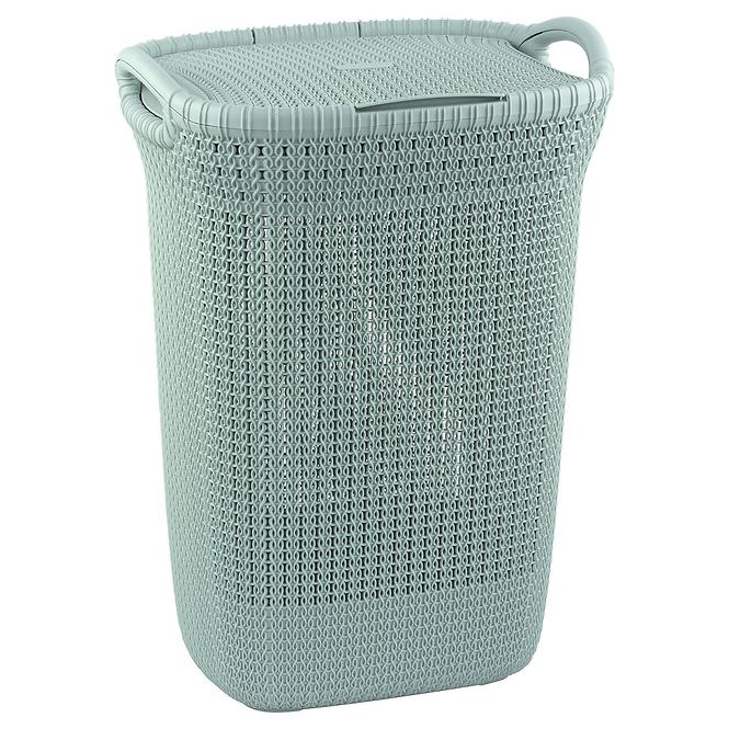 Košara za rublje knit 57l 228411 sivoplava