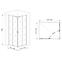 Tuš kabina Point 100x80x190 black,5