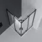 Tuš kabina Point 80x80x190 black,3