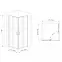 Tuš kabina Point 80x80x190 black,9