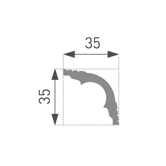 Lajsna stiropor marbet e-42,2
