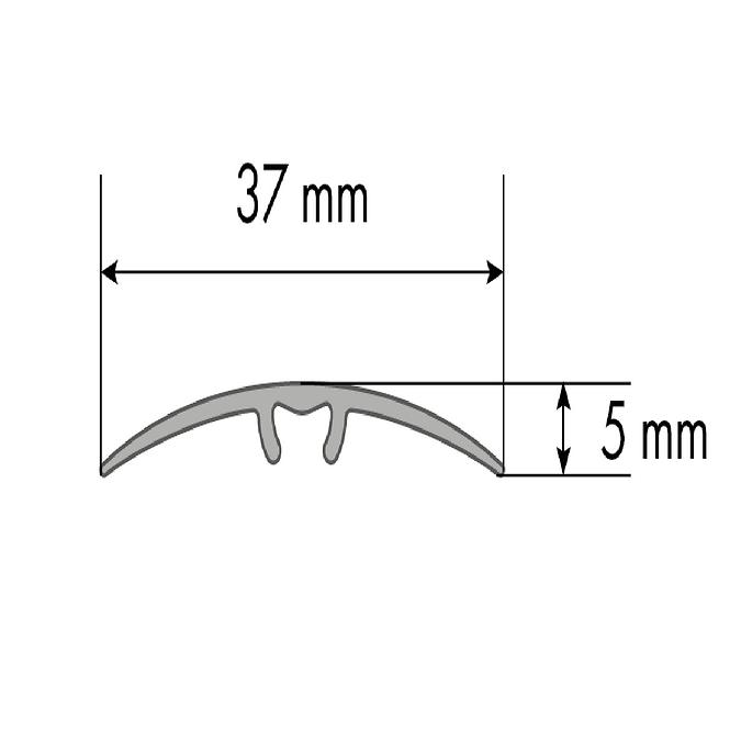 Podni profil LW 37 5W1 1,86 C-32 šampanjac