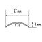 Podni profil LW 37 5W1 2,79 C-0 srebro,6