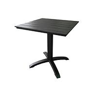 Vrtni stol Verneda crni 70x70 cm