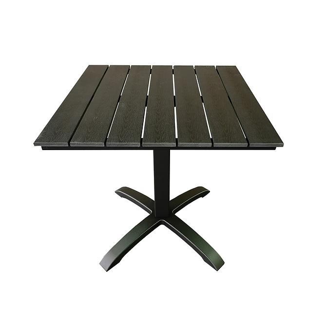 Vrtni stol Verneda crni 70x70 cm