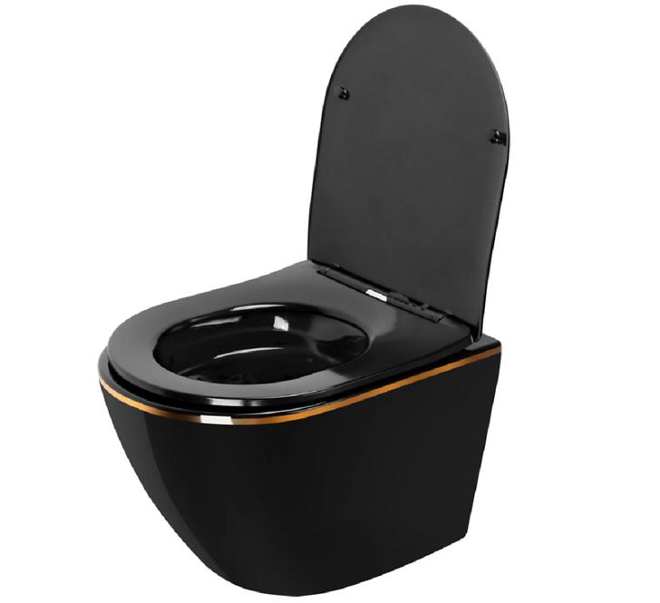 Wc carlo mini artesa wc black gold edge