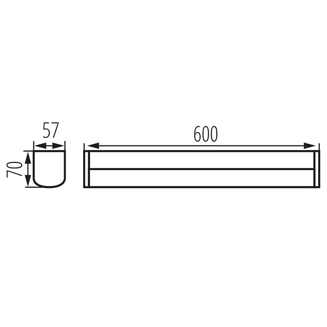SVJETILJKA AKVO 36650 IP44 15W-NW-W S  LED