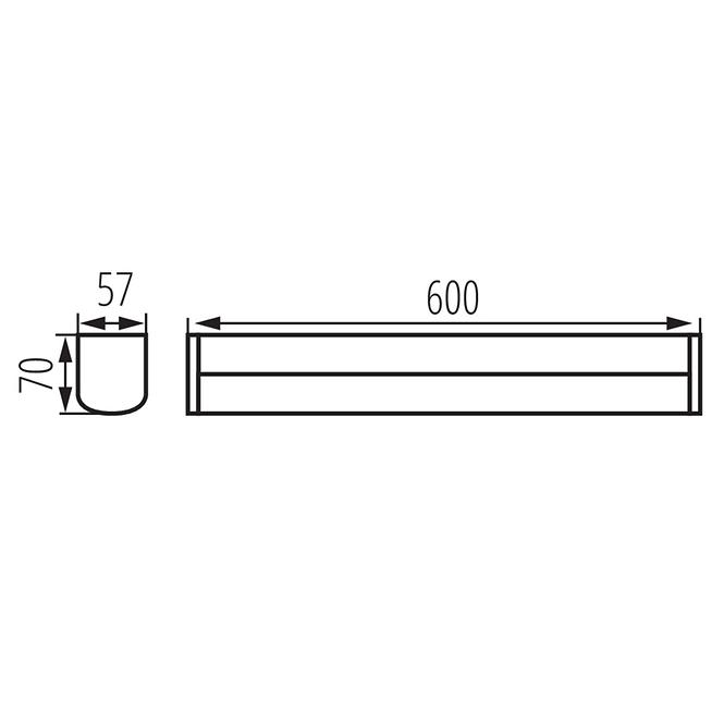 SVJETILJKA AKVO 36652 IP44 15W-NW-C S  LED
