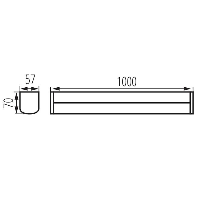 SVJETILJKA AKVO 36657 IP44 23W-NW-B S  LED