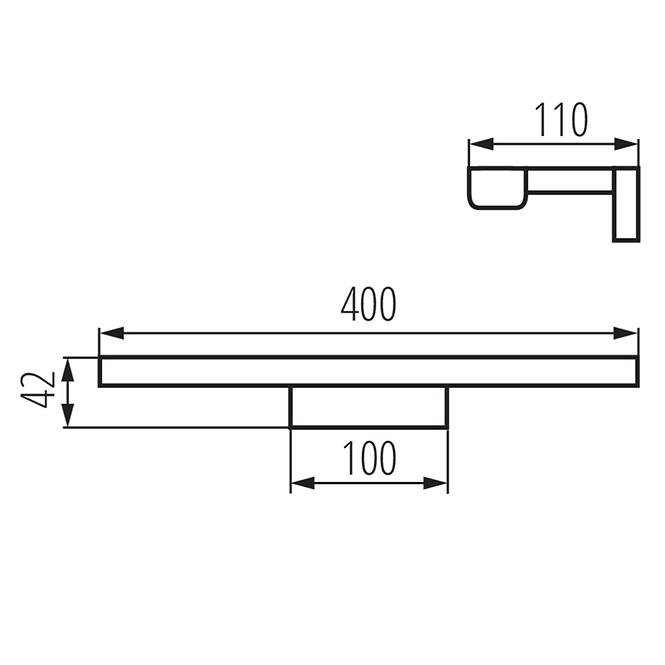 SVJETILJKA ASTEN 26686 IP44 8W-NW-W LED LK1
