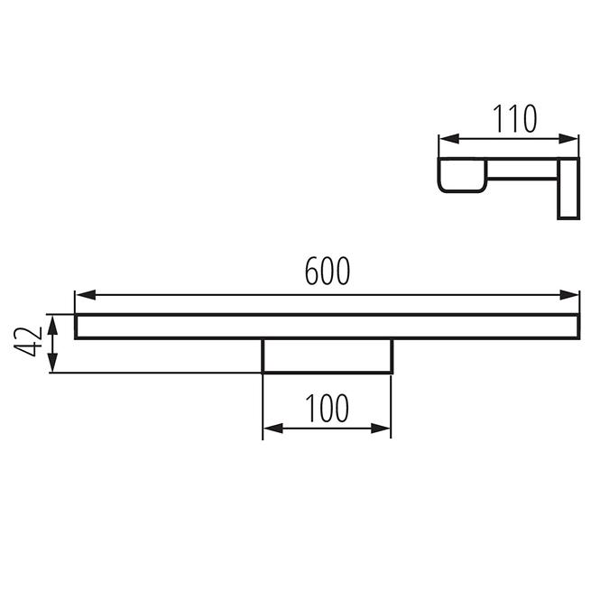 SVJETILJKA ASTEN 26687  IP44 12W-NW-B LED LK1