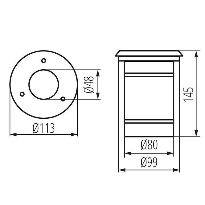 SVJETILJKA BERG 7472 DL-10O IP67 GU10