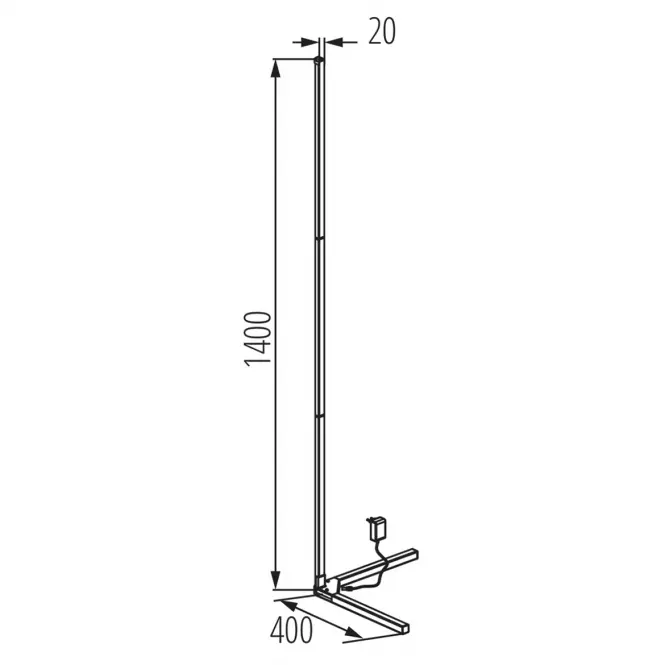SVJETILJKA CORNER 66031 12W RGB LP1 LED,3