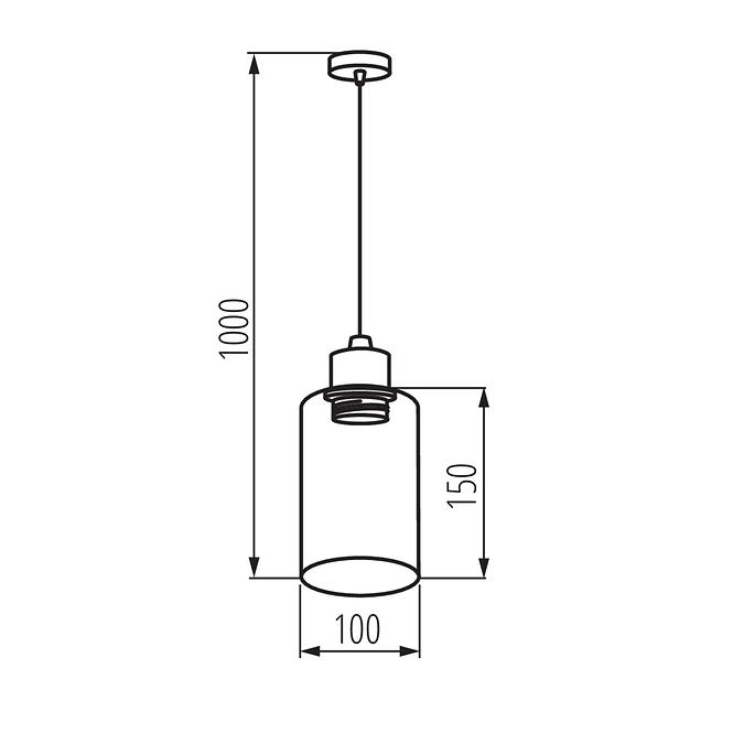 SVJETILJKA  GIZO 66125 10W E27– BLACK LW1