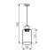 SVJETILJKA  GIZO 66125 10W E27– BLACK LW1,3