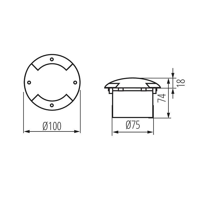 SVJETILJKA ROGER 7281 DL-2LED 6 IP66