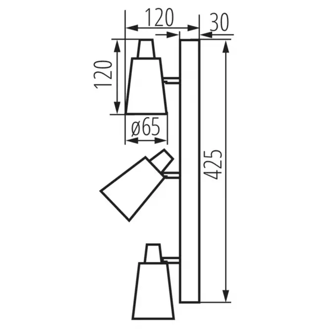 SVJETILJKA SEMPRA 33095 EL-3I B-SR,5