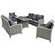 Set od umjetnog ratana Madera sivi