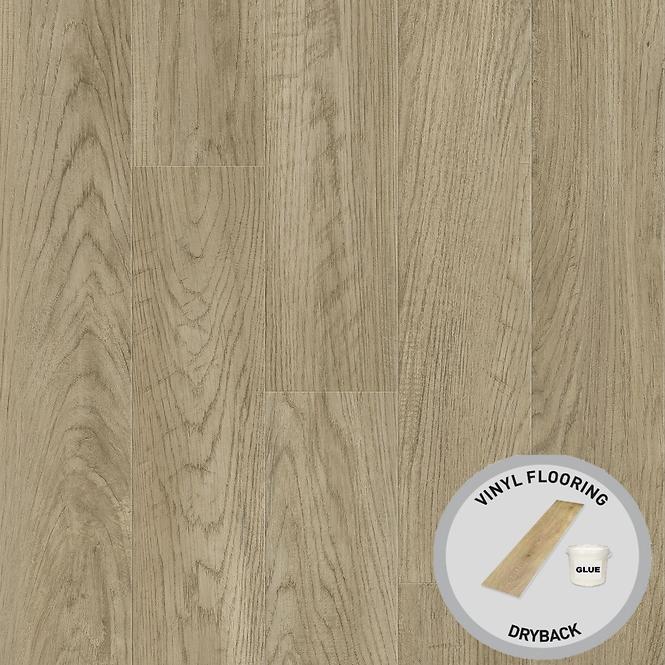 Vinil podna obloga ljepljeni Hrast Modern Beige 2mm/0,4mm DryBack
