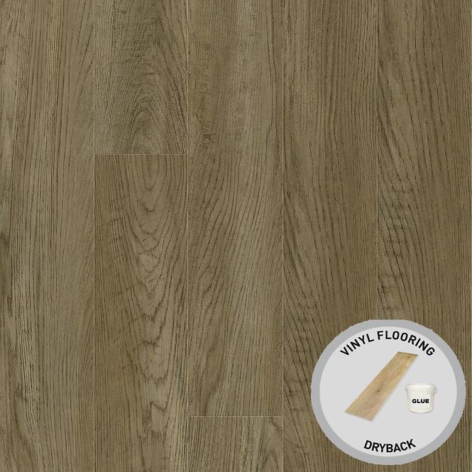 Vinil podna obloga ljepljeni Hrast Modern Brown 2mm/0,4mm DryBack