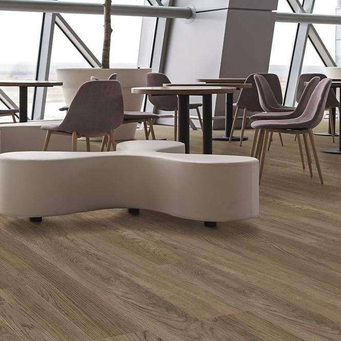 Vinil podna obloga ljepljeni Hrast Modern Brown 2mm/0,4mm DryBack