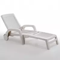 Vrtna ležaljka Miami bijela