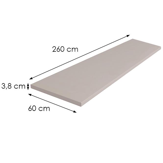 Radna ploča 260 cm/38 mm Cashmere / U12168QR