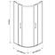 Tuš kabina Aura 90x90x190 krom,2
