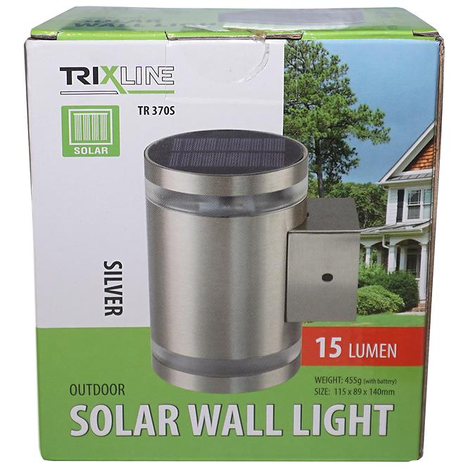 Solarna zidna svjetiljka srebrna TR 370 S