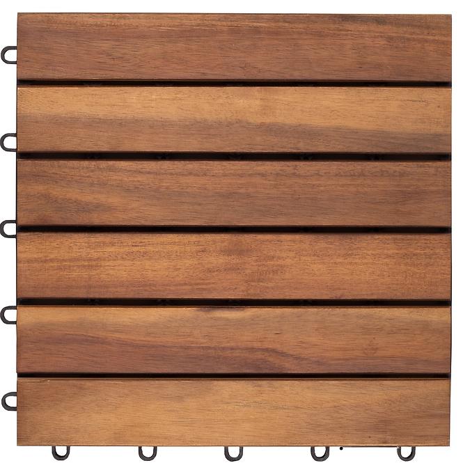 Drvena terasa pločica klik akacija 30x30cm