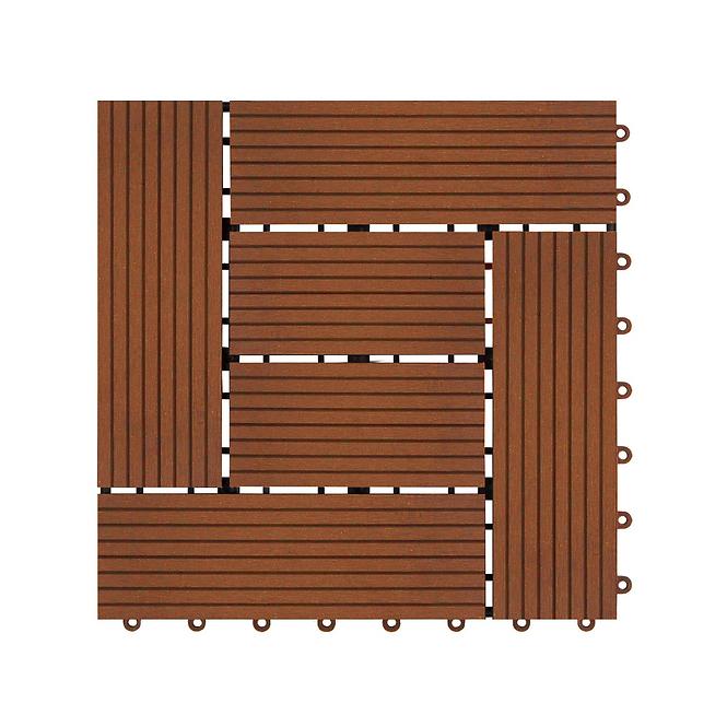 WPC terasa ploče klik redwood 30x30cm