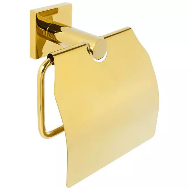 Držač WC papira s poklopcem Nero Gold CKG-7819 84